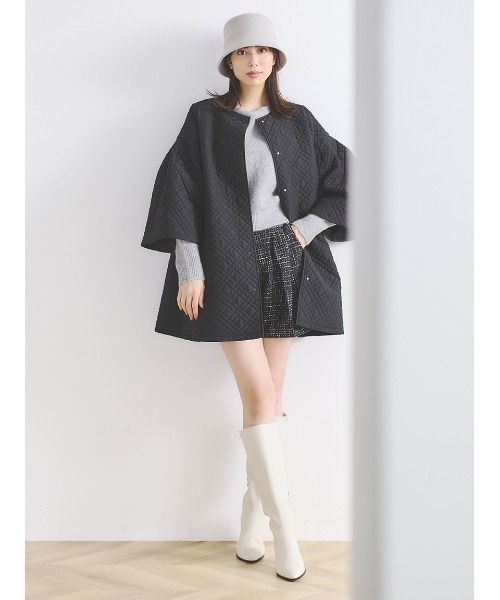 CELFORD（セルフォード） ノーカラーコート FREE ブラック レディース