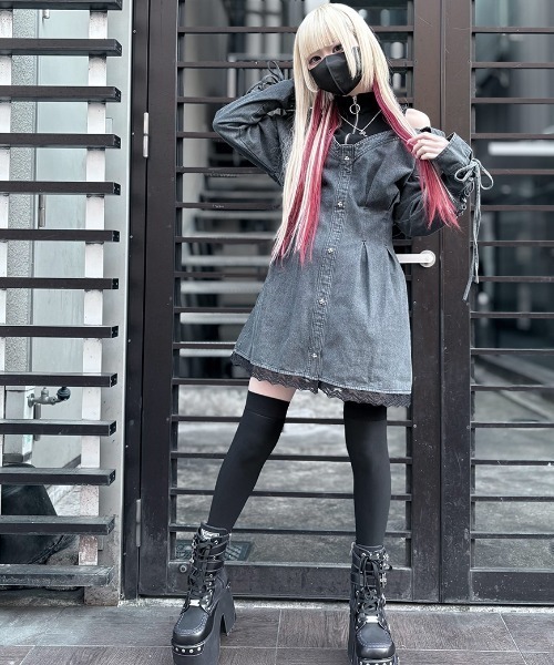 ililil シャツワンピース 「ililil/イルイルイル」「地雷ちゃん