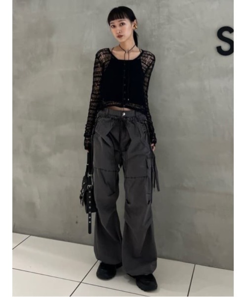 カーディガン Mill mesh knit ミルメッシュニット レディース Muel Chic カーディガン Mill mesh knit ミルメッシュニット