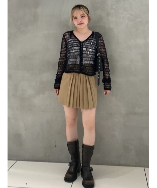 SLY カーディガン MESH KNIT CARDIGAN メッシュ ニット 春服
