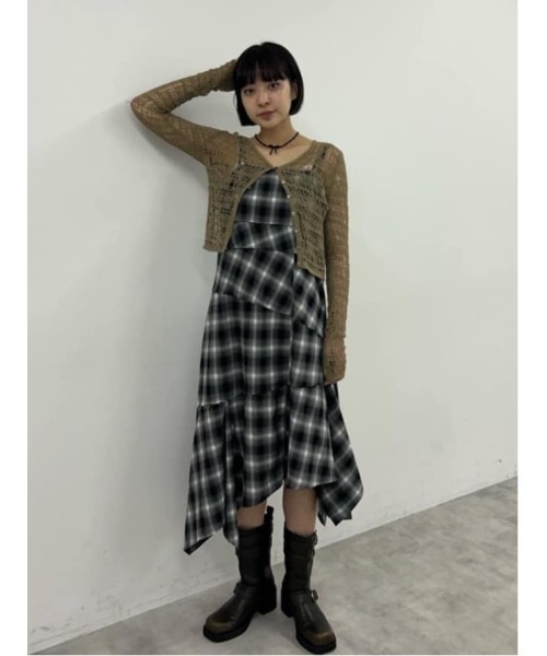 SLY カーディガン MESH KNIT CARDIGAN メッシュ ニット 春服