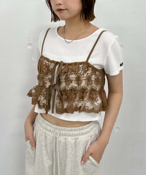 archives（アルシーヴ） レース刺繍ビスチェ レディース : ZOZOTOWN