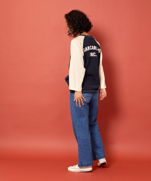 [Freada] обработка ботинки cut Denim брюки M sax голубой женский 