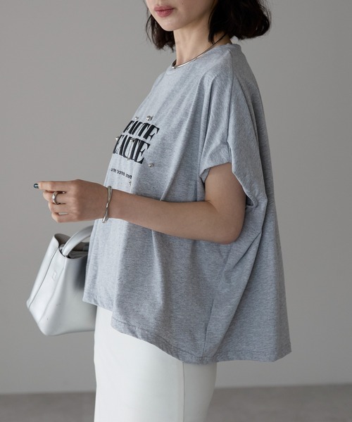 Invel クレンジング製品 シルバー袋 レディース 半袖Tシャツ サイズM each alchemist tシャツ スタッズロゴ半袖Tシャツ レディース
