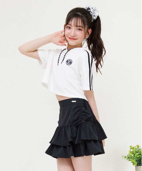 Girls heart スカート リボンピンセット クロ Girl's Heart Skirt by Angelic Pretty