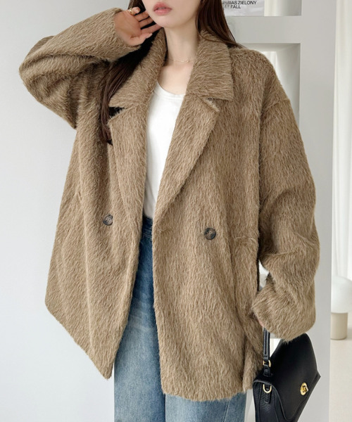 Ada. ジャケット テーラードジャケット シャギー ダブル ジャケット