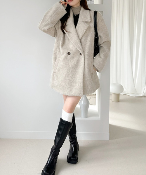 Ada. ジャケット テーラードジャケット シャギー ダブル ジャケット