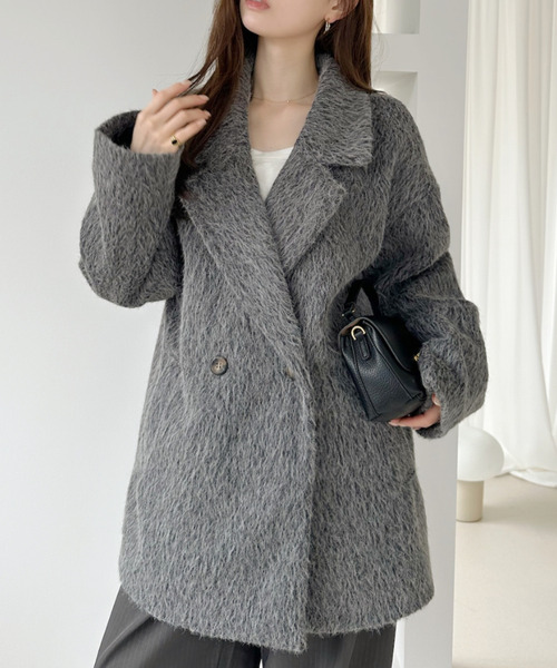 Ada. ジャケット テーラードジャケット シャギー ダブル ジャケット