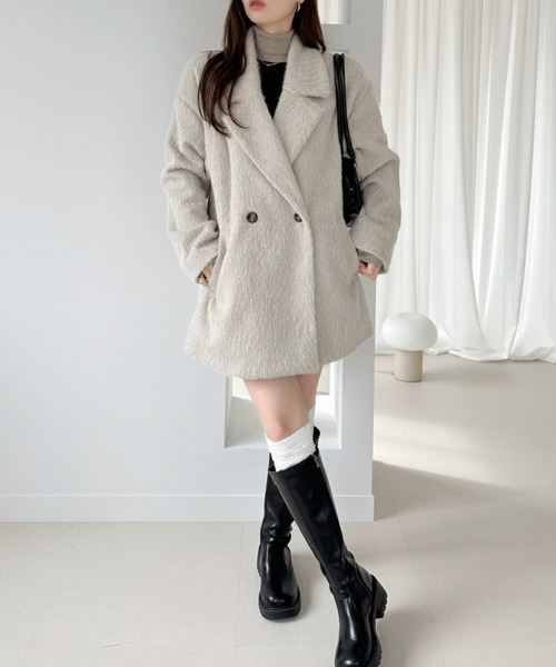 Ada. ジャケット テーラードジャケット シャギー ダブル ジャケット