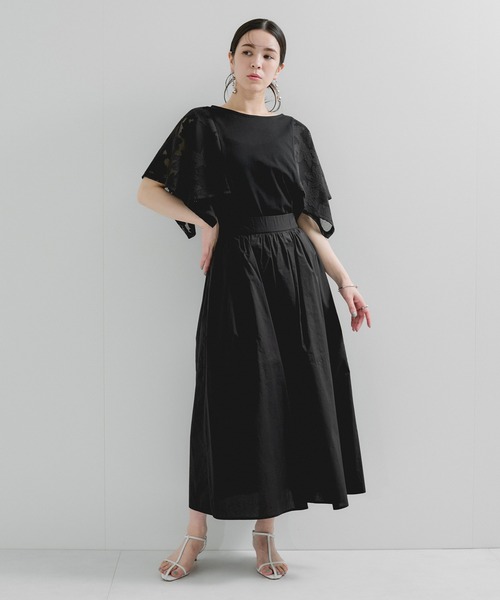 LE CERCLE par rope' tシャツ 袖レースプルオーバー レディース