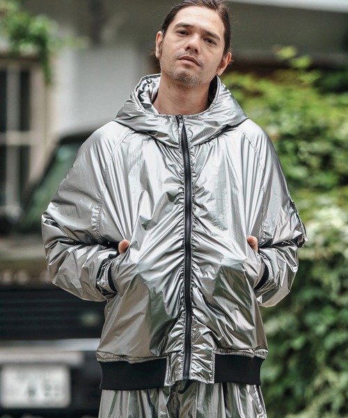 CAMBIO（カンビオ） ブルゾン アウター mj10834- Metallic Coating 