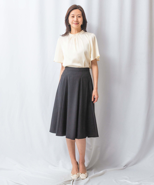 【NARA CAMICIE】新品タグ付き フレアスカート NARACAMICIE（ナラカミーチェ） スカート 「NARACAMICIE