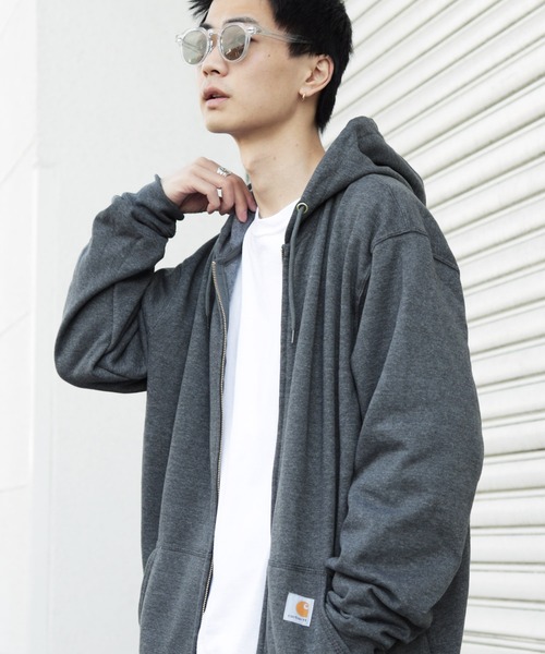 Carhartt グレー ジップアップジャケット Carhartt カーハート アウタージャケット ダックジップブルゾン