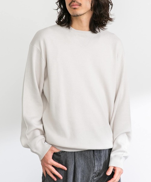 URBAN RESEARCH Sonny Label 長袖ニット MEDIUM グレー メンズ