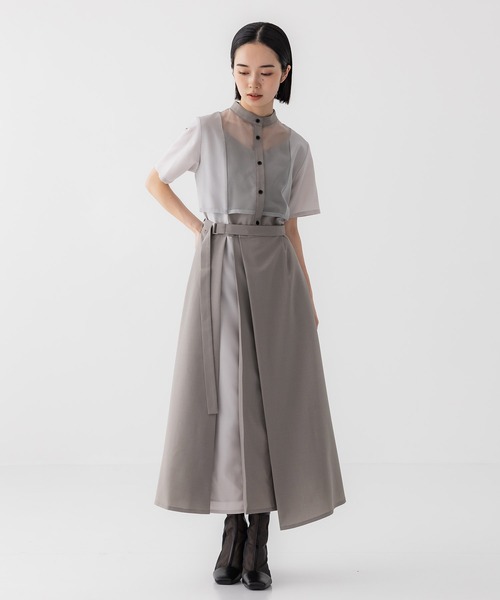 United tokyo ブルックジャガード スカート 黒 ブラック 2023SS