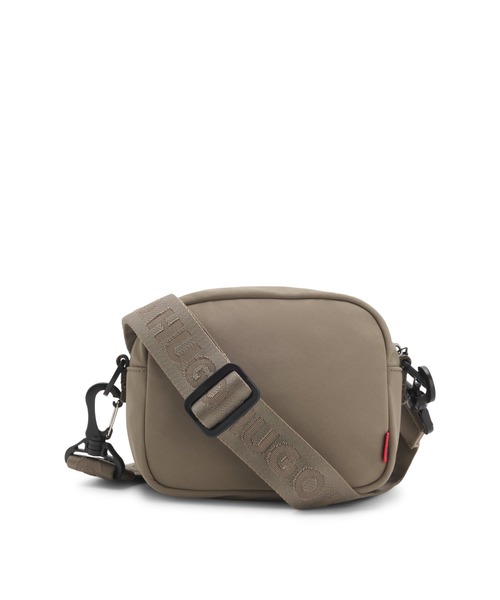 HUGOバッグ HUGO ショルダーバッグ クロスボディバッグ 3Dラバーロゴパッチ メンズ