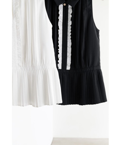 Her lip to ブラウス シャツ Manon Pleated Peplum Top