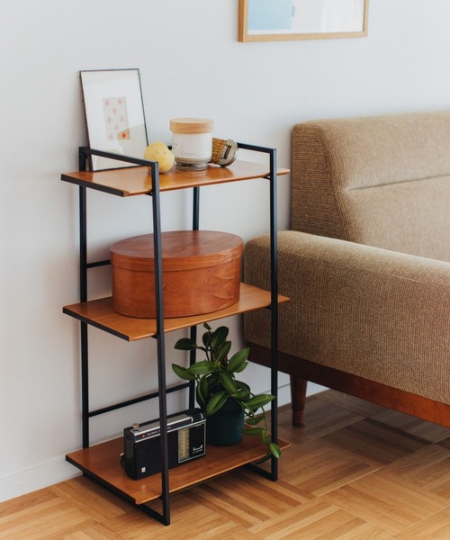 studio CLIP（スタディオクリップ） 家具 ウッド＆アイアン3段シェルフ