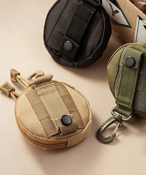 CALIFORNIA OUTFITTERS 財布 8B23 カラビナ付 ミリタリーラウンド