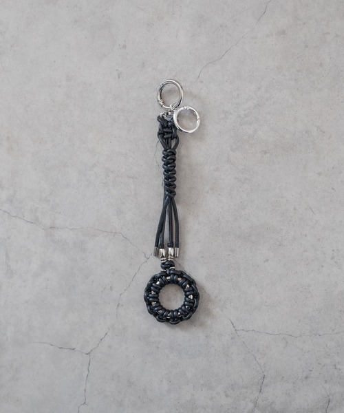 SENTI（センティ） キーホルダー SENTI LEATHER BRAID CIRCLE KEYSTRAP