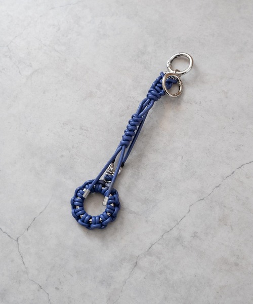 SENTI（センティ） キーホルダー SENTI LEATHER BRAID CIRCLE KEYSTRAP