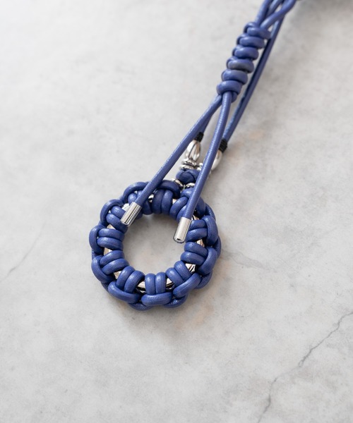 SENTI（センティ） キーホルダー SENTI LEATHER BRAID CIRCLE KEYSTRAP