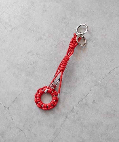 SENTI（センティ） キーホルダー SENTI LEATHER BRAID CIRCLE KEYSTRAP