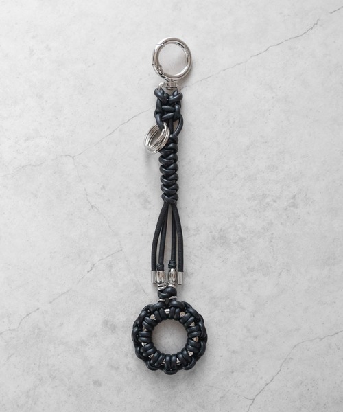 SENTI（センティ） キーホルダー SENTI LEATHER BRAID CIRCLE KEYSTRAP