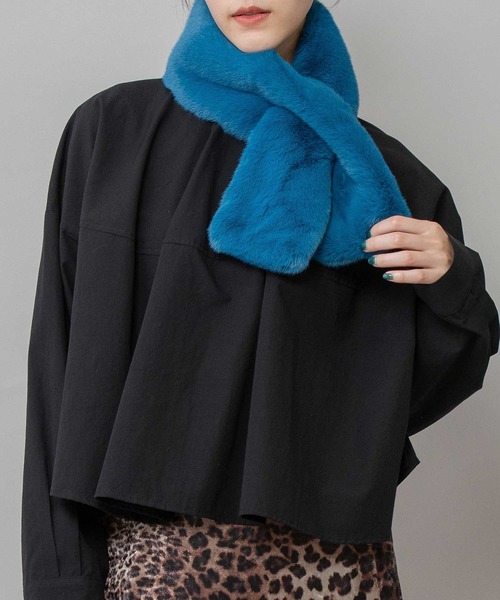 Munich（ミューニック） マフラー ストール フェイクファーショート