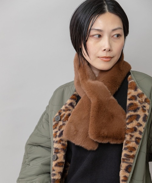 Munich（ミューニック） マフラー ストール フェイクファーショート