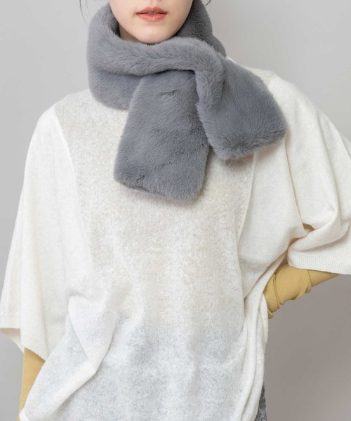 Munich（ミューニック） マフラー ストール フェイクファーショート