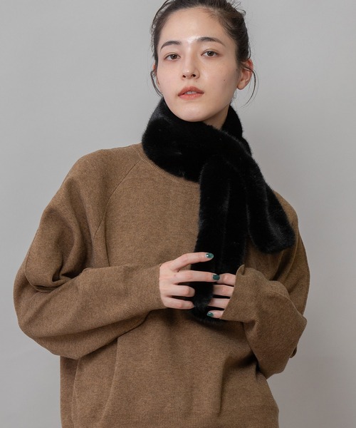 Munich（ミューニック） マフラー ストール フェイクファーショート