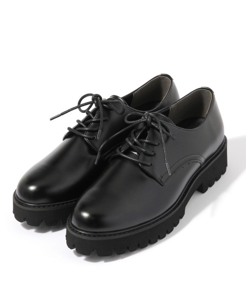 LAKOLE（ラコレ） ビジネスシューズ タンクソールプレーントゥSS