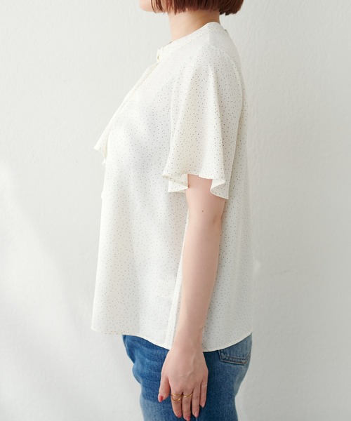 「natural couture」 半袖ブラウス FREE グリーン レディース_画像3