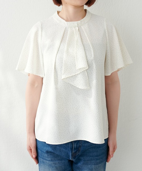 「natural couture」 半袖ブラウス FREE グリーン レディース_画像7