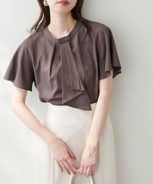 「natural couture」 半袖ブラウス FREE グリーン レディース_画像8