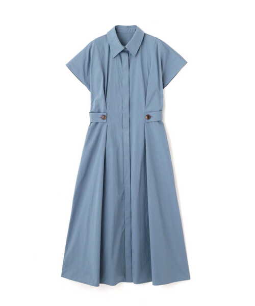 「N.（N. Natural Beauty Basic）」 半袖ワンピース MEDIUM ブルー レディース_画像2
