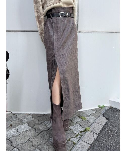 MURUA（ムルーア） ロング スカート ZIPスリットナロースカート