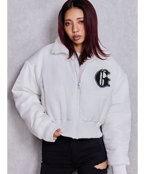 GYDA ブルゾン アウター STUPID IN RICH REVERSIBLE エコファー