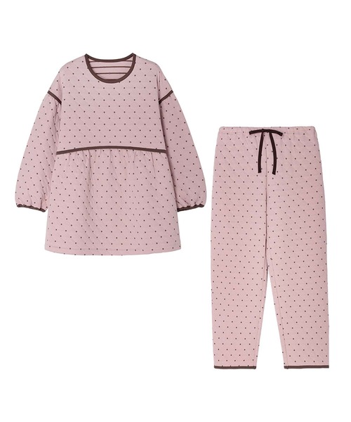 KID BLUE ドット柄 パジャマ Mサイズ KID BLUE（キッドブルー） パジャマ ルームウェア -25キルトドット