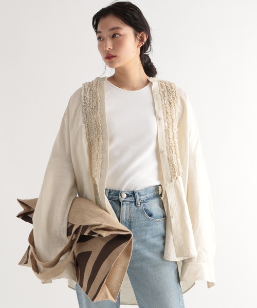 「BABYLONE」 長袖ブラウス フリー ブラック レディース_画像3