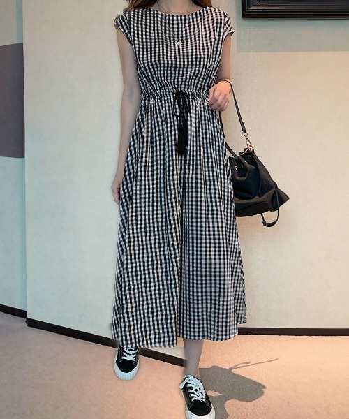 「Miniministore」 ノースリーブワンピース M ブラック レディース_画像5