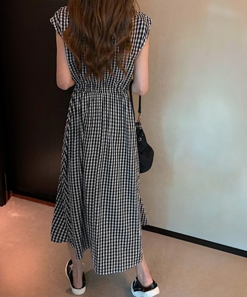 「Miniministore」 ノースリーブワンピース M ブラック レディース_画像8