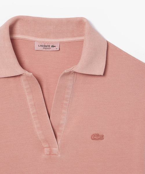 「LACOSTE」 半袖ポロシャツ 40 ピンク レディースの画像