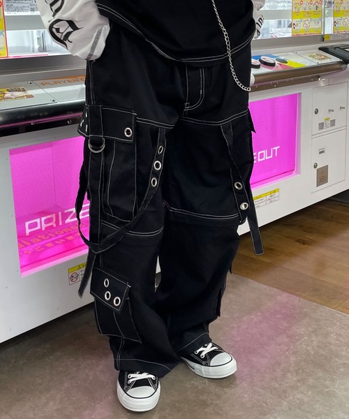 週末セール♡スナイデル　カーゴパンツ 96thes カーゴパンツ 裾ドローコード ストレッチワイドカーゴパンツ