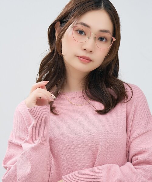 Zoff（ゾフ） 伊達メガネ メガネ 眼鏡 ボストン型 メガネ｜チタン