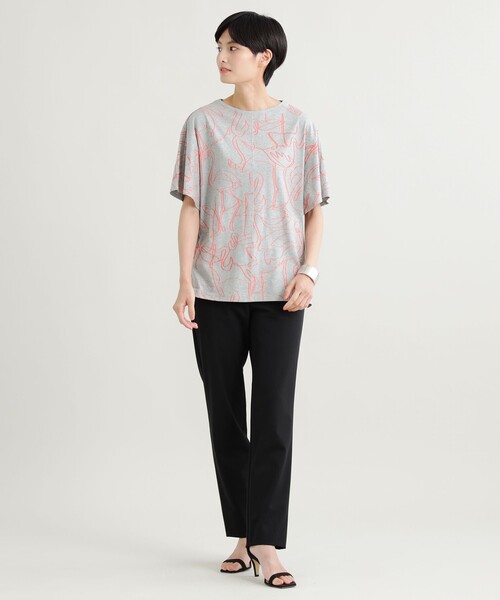 「EVEX by KRIZIA」 半袖Tシャツ 40 オフホワイト レディース_画像7