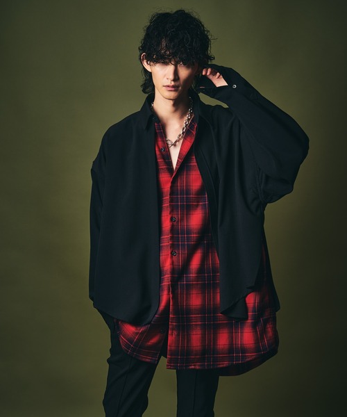 glamb グラム ライトオンス 4XLシャツ メンズ M (フリーサイズ) glamb（グラム） SALE セール シャツ glamb 4XL Pearl Shirt フォー