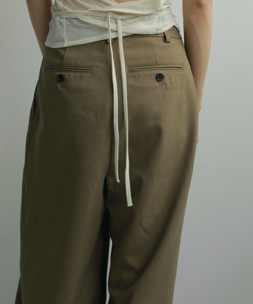 anuke（アンヌーク） パンツ Tuck Pleats Pants レディース : ZOZOTOWN