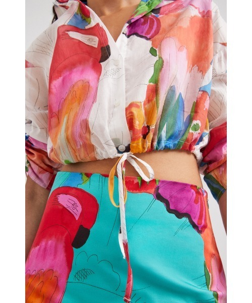 「Desigual」 7分袖ブラウス M ホワイト レディース_画像5